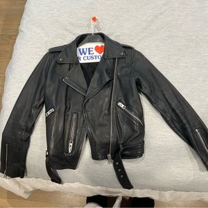 All Saints Black Balfern Leather Jacket